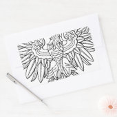 polnisches Symbol Rechteckiger Aufkleber (Umschlag)