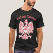 Polnisches Texan-Weiß Eagle T-Shirt (Vorderseite)