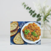 Polnisches traditionelles Essen, Postkarte (Stehend Vorderseite)