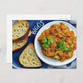 Polnisches traditionelles Essen, Postkarte (Vorne/Hinten)