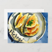 Polnisches traditionelles Essen, Postkarte (Vorne/Hinten)