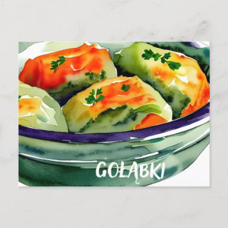 Polnisches traditionelles Essen, Postkarte