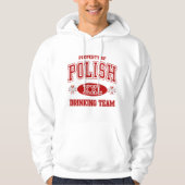 Polnisches trinkendes Team Hoodie (Vorderseite)