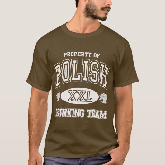 Polnisches trinkendes Team T-Shirt (Vorderseite)
