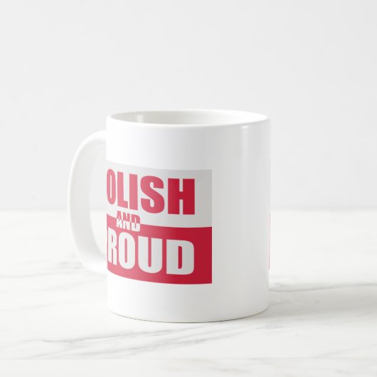 Polnisches und stolzes kaffeetasse (Vorderseite Links)