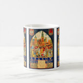 Polnisches Vintages Reise-Plakat Kaffeetasse (Mittel)