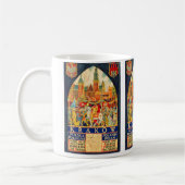 Polnisches Vintages Reise-Plakat Kaffeetasse (Links)