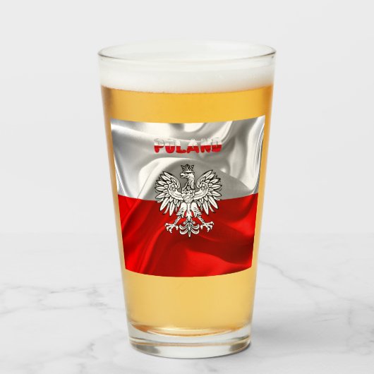 Polnisches Wappen Glas (Vorne (Gefüllt))