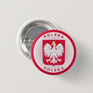 Polnisches Wappen Kreisform Button