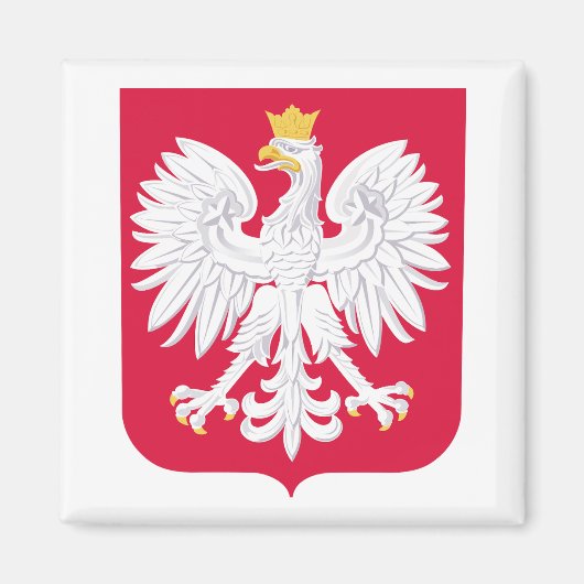 Polnisches Wappen Magnet (Vorne)