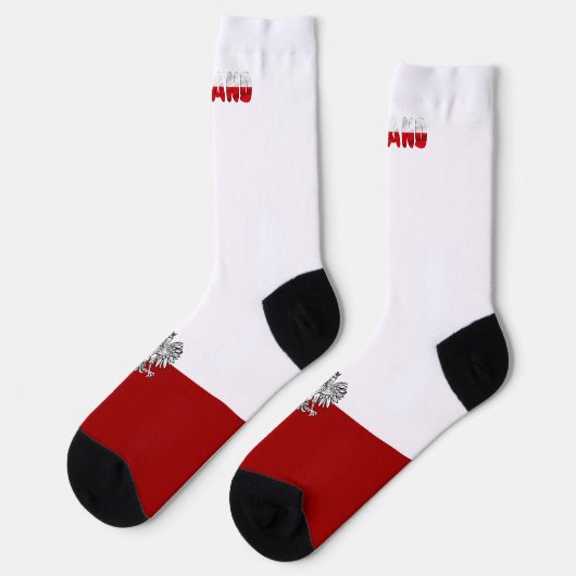 Polnisches Wappen Socken (Linkes Detail)