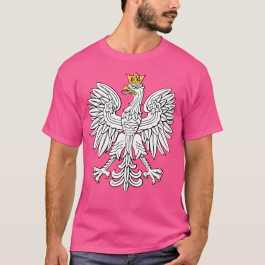 Polnisches Weißadler-Wappen T-Shirt (Vorderseite)