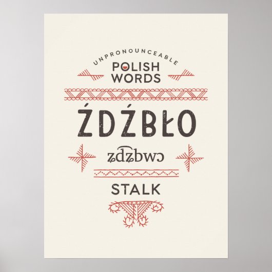 Polnisches Wörterbuch Poster (Vorne)