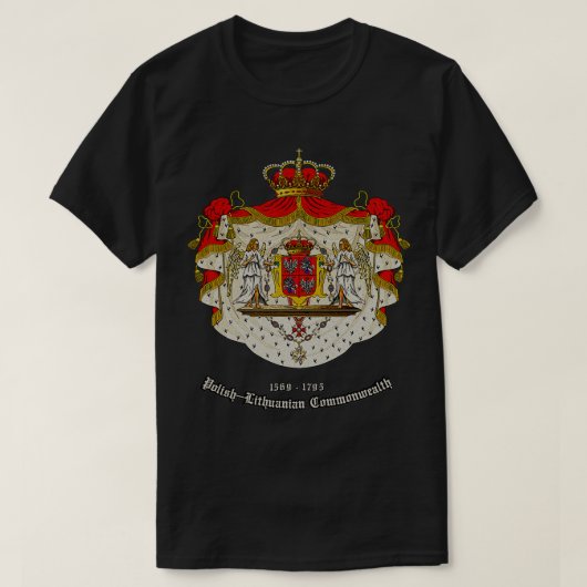 PolnischLitauisches Commonwealth Königliche Wappen T-Shirt (Design vorne)