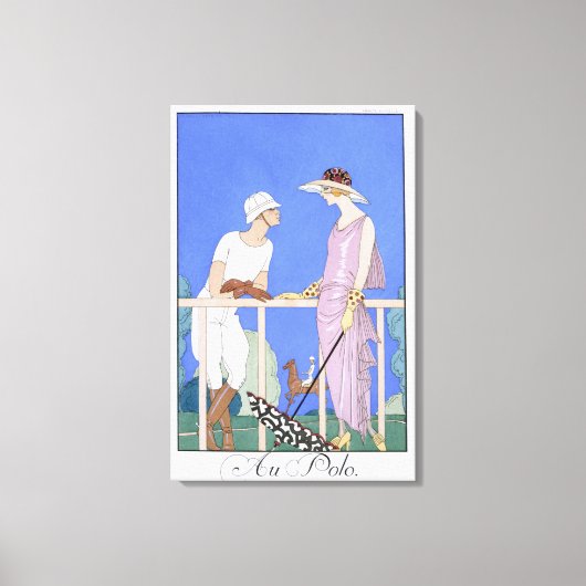 Polo, 1920-29 (Pochoir print) Leinwanddruck (Vorderseite)