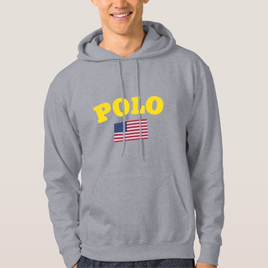 POLO America Club USA Flag Wahres Klassisches T-Sh (Vorderseite)