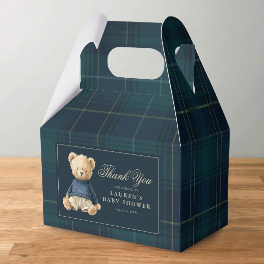 Polo-Bär-Babyshower Danke schön Geschenkschachtel