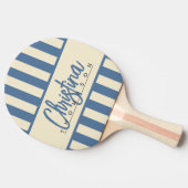 Polo Candy Striping Banner Capri Blue Mitte des Ja Tischtennis Schläger (Seitenansicht)