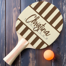Polo Candy Striping Deep Forest Brown aus der Mitt