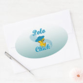 Polo Chick #3 Ovaler Aufkleber (Umschlag)