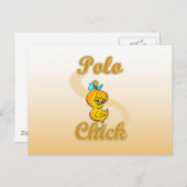 Polo Chick Postkarte (Vorne/Hinten)