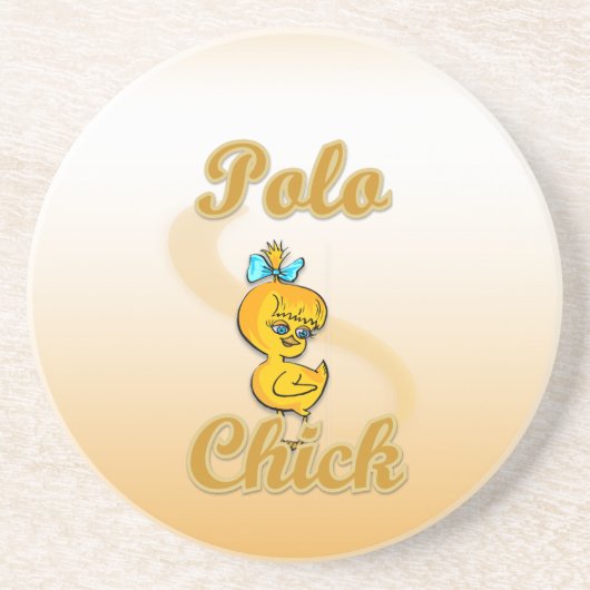 Polo Chick Sandstein Untersetzer (Vorne)