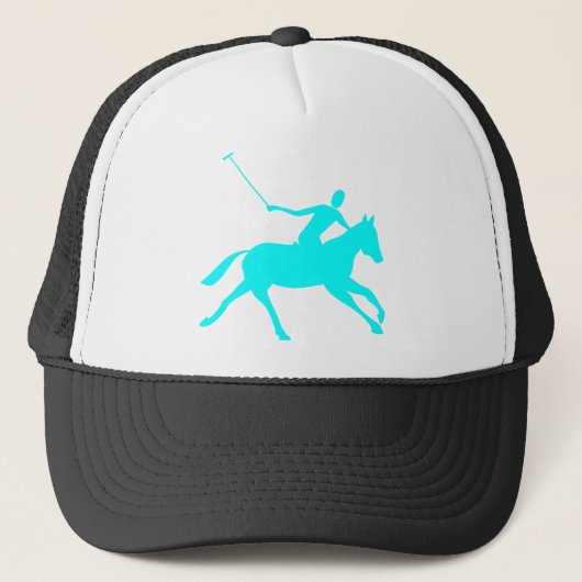 Polo - Cyan Truckerkappe (Vorderseite)