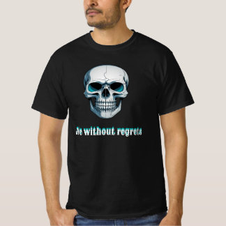 Polo de hombre negro diseño de calavera