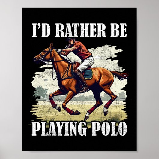 Polo equine poster (Vorne)
