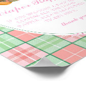 Polo Girl Teddy Bear Diaper Raffle Poster (Ecke)