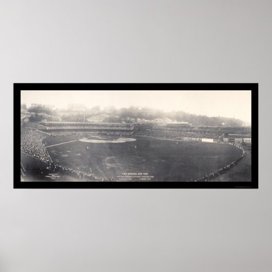 Polo Grounds NY Baseball Foto 1904 Poster (Vorne)