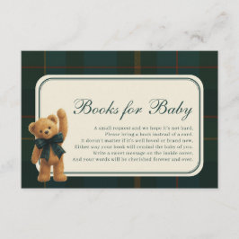 Polo-Heritage-Teddybär-Bücher für Babyjungen Begleitkarte
