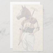 Polo Horse Portrait Briefpapier (Vorne/Hinten)