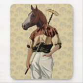 Polo Horse Portrait Mousepad (Vorne)