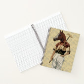 Polo Horse Portrait Notizblock (Innenseite)