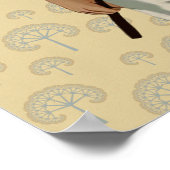 Polo Horse Portrait Poster (Ecke)