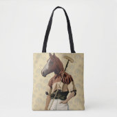 Polo Horse Portrait Tasche (Vorderseite)