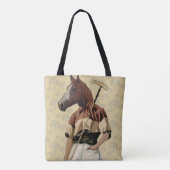 Polo Horse Portrait Tasche (Rückseite)