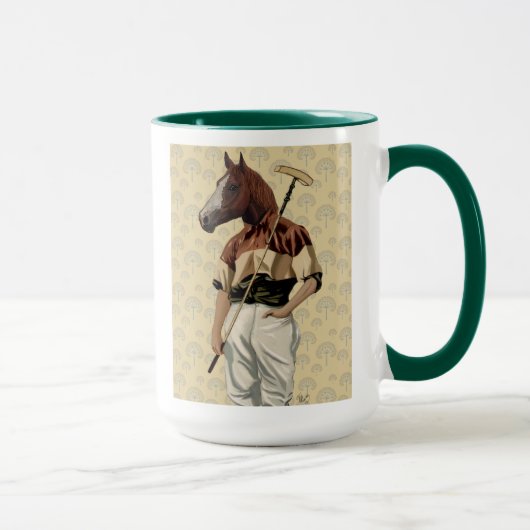 Polo Horse Portrait Tasse (Rechts)