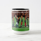 Polo-Huf-u. Holzhammer-Tasse Zweifarbige Tasse (Mittel)