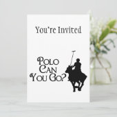 Polo kann gehen einladung (Stehend Vorderseite)