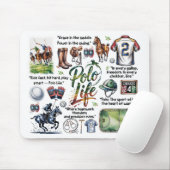 Polo Life Illustrated Mauspad (Mit Mouse)