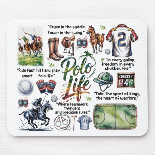 Polo Life Illustrated Mauspad (Vorne)