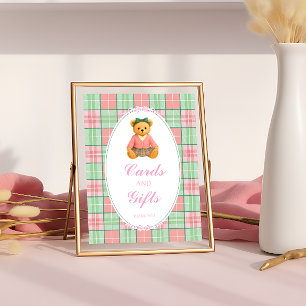 Polo Luxury Teddy Bear Babyduschkarten und Geschen Poster