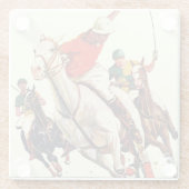 Polo Match Glasuntersetzer (Rückseite)