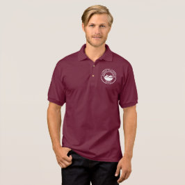Polo mit weißem Logo Shirt