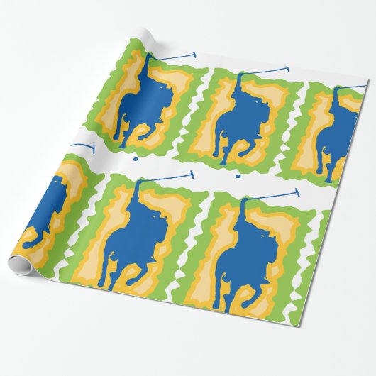 Polo Player Geschenkpapier (Ungerollt)