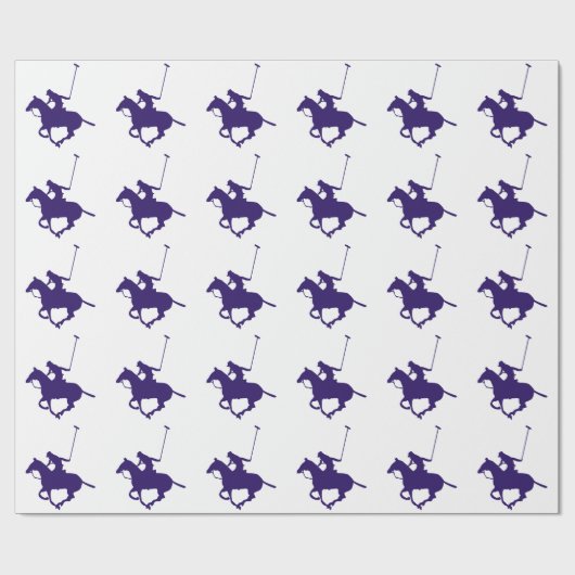 Polo Player Geschenkpapier (Flach)