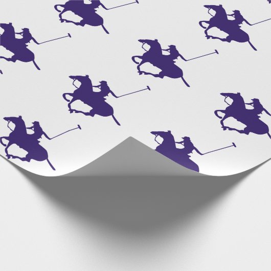 Polo Player Geschenkpapier (Ecke)