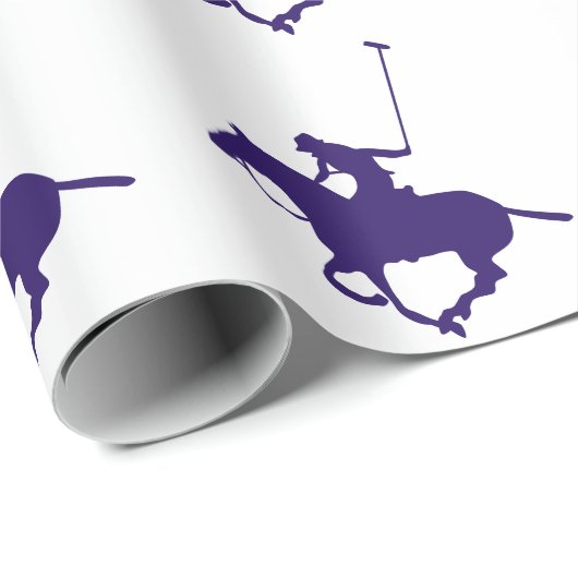 Polo Player Geschenkpapier (Rolleneckpunkt)